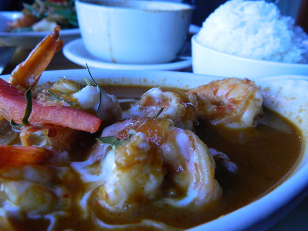 Shrimp and peanut curry at Thai Tanic.
