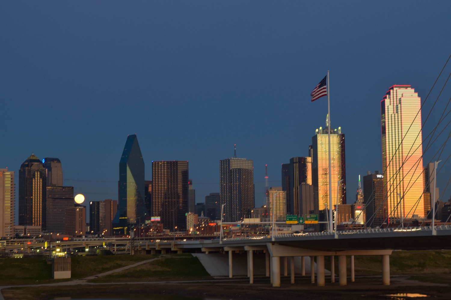 Full Moon Over Dallas