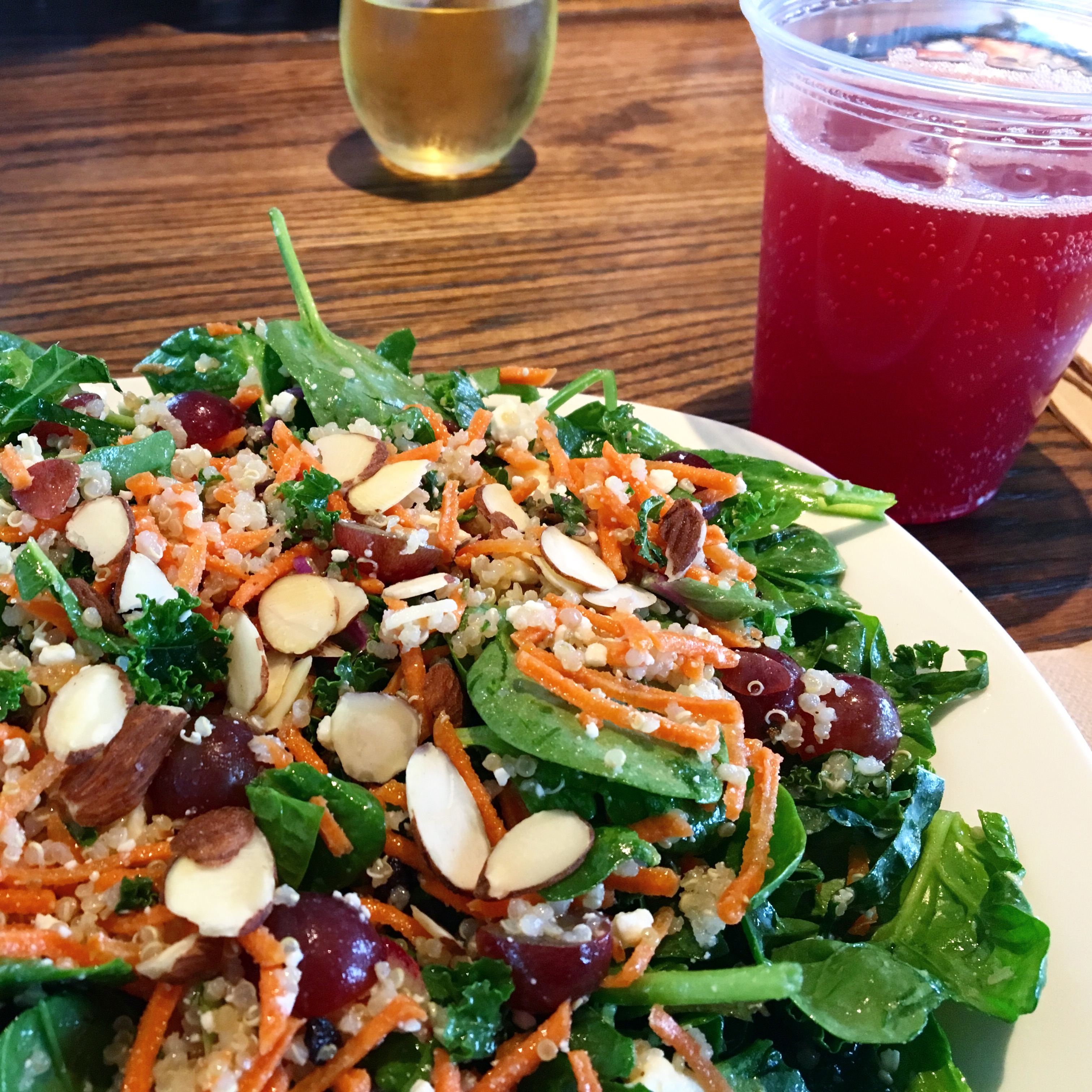 Salad and Kombucha